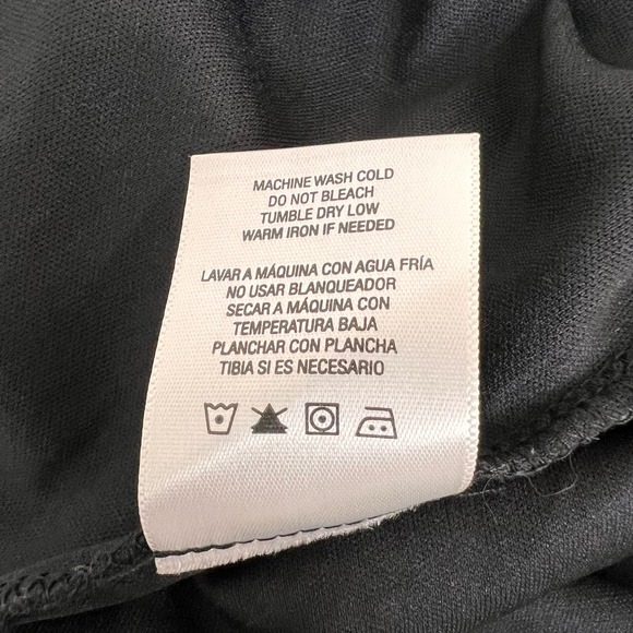 BONGO | Tropical Hawaiian Floral Chiffon Mini Sundress Black Pink Size L - Picture 10 of 11